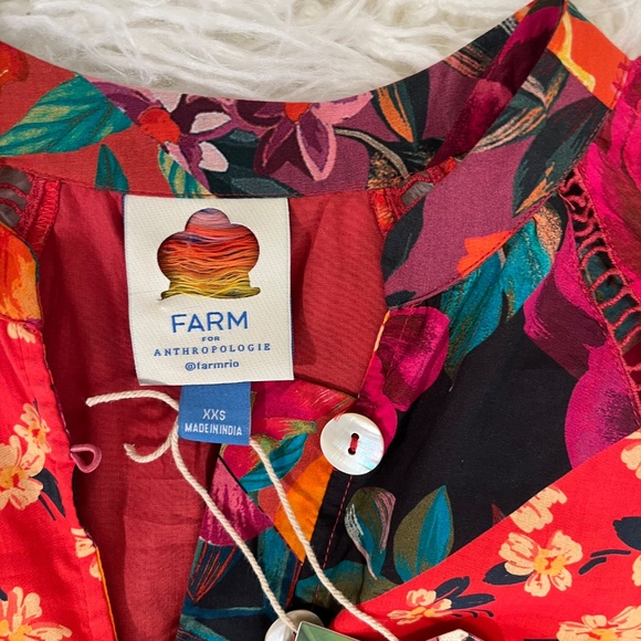 Farm Rio “Mini dress in Floral" NWT - Picture 4 of 11